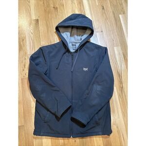 Everlast Jacket‎ Black Zipper Front Long Sleeves Logo Soft Shell Size S